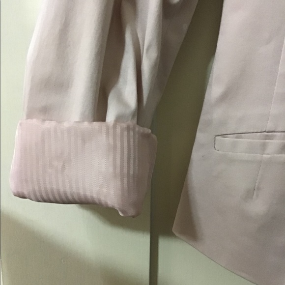 Pink H&M blazer with striped satin lining, size 2 - Picture 2 of 7